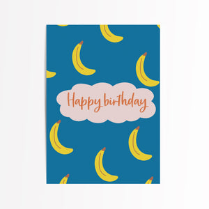 Bananas birthday  card