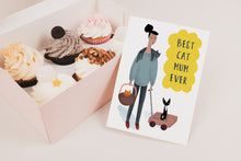 Load image into Gallery viewer, Best cat mum ever greeting card
