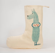 Load image into Gallery viewer, Dog with cakes Christmas stocking
