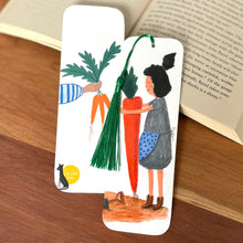 Load image into Gallery viewer, Carrot lady bookmark
