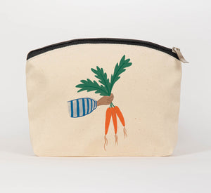 Carrots cosmetic bag