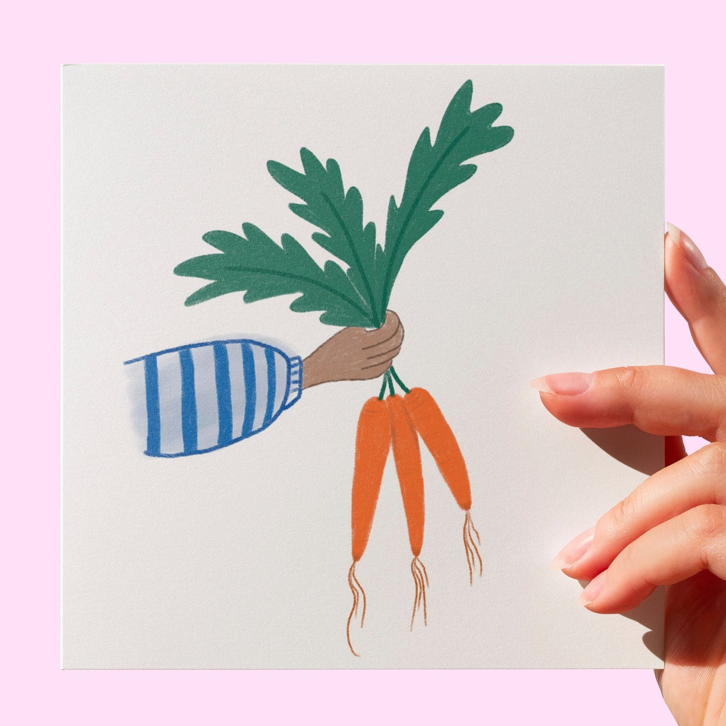 Carrots greeting card