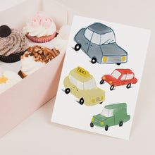 Load image into Gallery viewer, Cars greeting card

