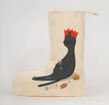 Load image into Gallery viewer, Christmas cat Christmas stocking

