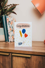 Load image into Gallery viewer, Balloons congratulations card
