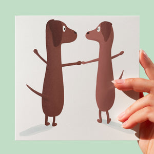 Dogs greeting card