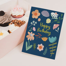 Load image into Gallery viewer, Flowers birthday card
