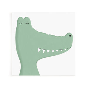 Frank the alligator greeting card