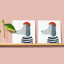 Load image into Gallery viewer, Poodle greeting card

