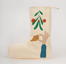 Load image into Gallery viewer, Mince pie Christmas stocking
