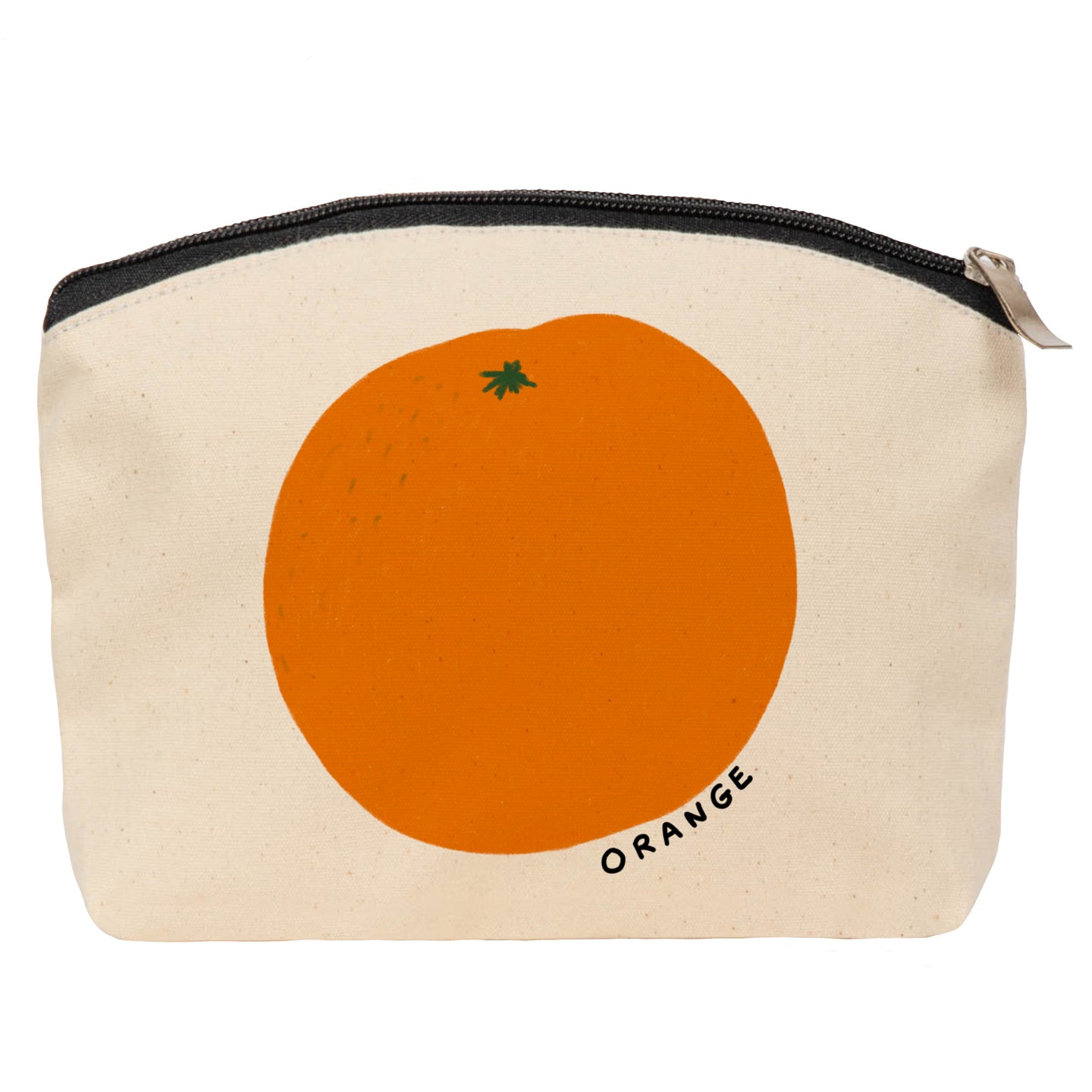 Orange cosmetic bag