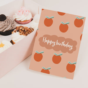 Oranges birthday card