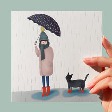 Load image into Gallery viewer, Rainy days greeting card
