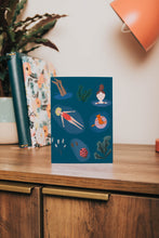 Load image into Gallery viewer, Swimming greeting card
