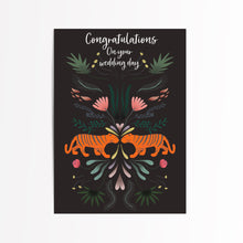 Load image into Gallery viewer, Tiger wedding card
