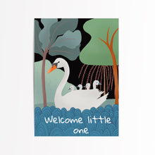 Load image into Gallery viewer, Baby cygnets new baby card
