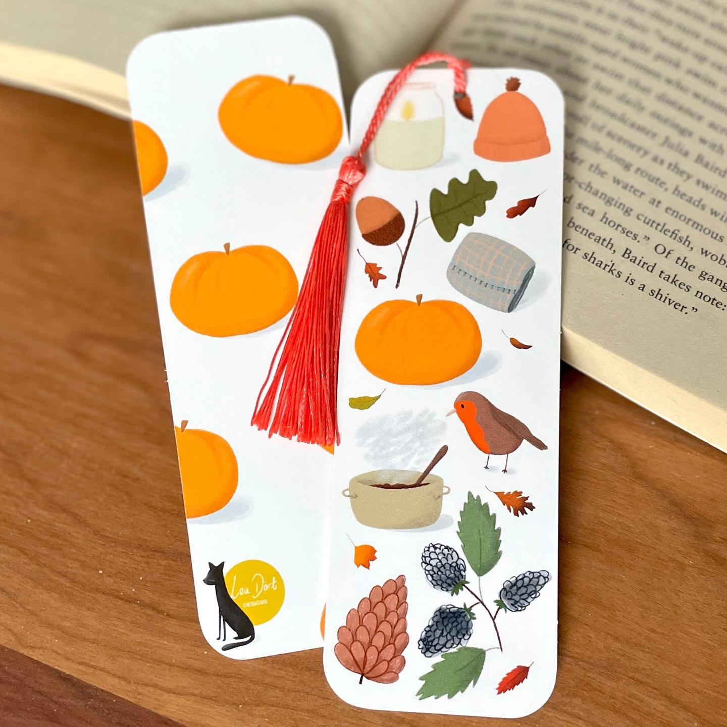 Autumn bookmark