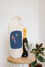 Load image into Gallery viewer, Swimming bottle bag - wine tote - gift bag
