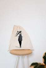 Load image into Gallery viewer, Badger in leggings drawstring bag
