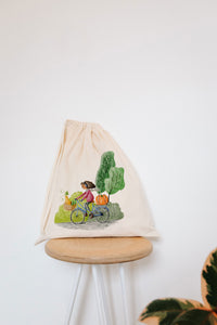 Bike drawstring bag