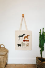 Load image into Gallery viewer, Dog breeds reusable, cotton, tote bag
