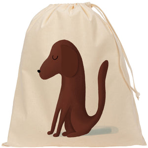 Dog drawstring bag