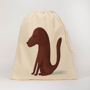 Dog drawstring bag