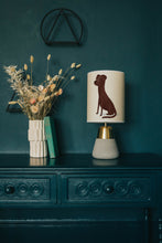 Load image into Gallery viewer, Brown dog lamp shade/ceiling shade
