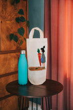 Load image into Gallery viewer, Gardening bottle bag - wine tote - gift bag

