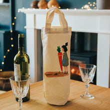 Load image into Gallery viewer, Gardening bottle bag - wine tote - gift bag
