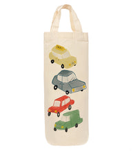 Load image into Gallery viewer, Cars bottle bag - wine tote - gift bag
