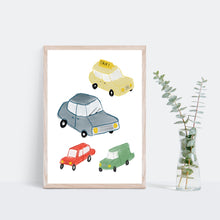 Load image into Gallery viewer, Cars art print
