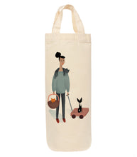 Load image into Gallery viewer, Cat lady bottle bag - wine tote
