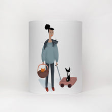 Load image into Gallery viewer, Cat lady lamp shade/ceiling shade
