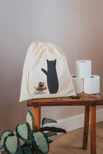 Load image into Gallery viewer, Cat with lunch drawstring bag
