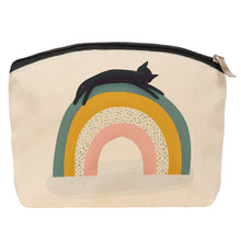 Load image into Gallery viewer, Rainbow cat cosmetic bag
