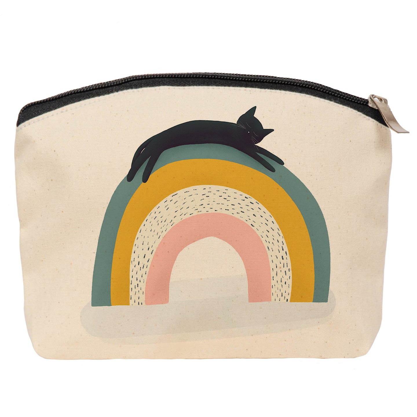 Rainbow cat cosmetic bag