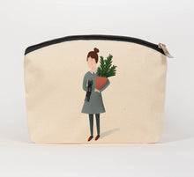 Load image into Gallery viewer, Cat plant lady cosmetic bag
