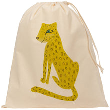 Load image into Gallery viewer, Kids cheetah drawstring bag

