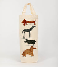 Load image into Gallery viewer, Dog breeds bottle bag - wine tote - gift bag
