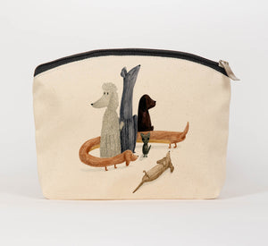Pack of dogs cosmetic bag