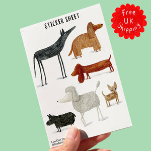 Dogs sticker sheet