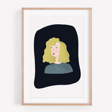 Load image into Gallery viewer, Print of a portrait of a lady with blond hair
