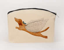 Load image into Gallery viewer, Flying dog cosmetic bag
