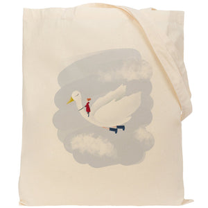 Flying duck reusable, cotton, tote bag