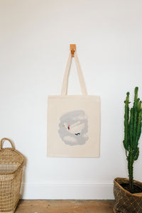 Flying duck reusable, cotton, tote bag