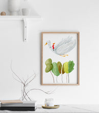 Load image into Gallery viewer, Flying duck art print
