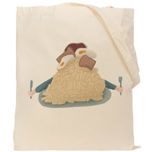 Load image into Gallery viewer, Greedy eater reusable, cotton, tote bag
