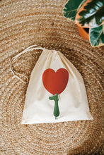 Load image into Gallery viewer, Frank with heart drawstring bag
