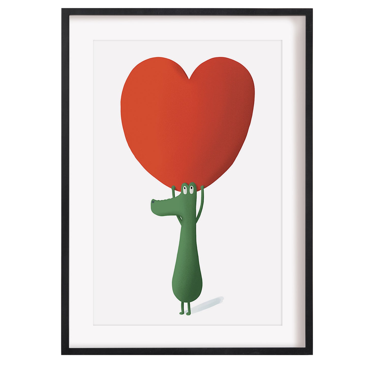 Frank with a heart art print